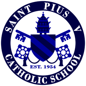 St. Pius V Catholic School logo